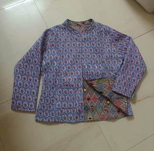 Premium Cotton Handmade Reversible <b>Quilted</b> Jacket Women's <b>Winter</b> Casual Outerwear Bulk Wholesale Export Supplier - Product Image 3