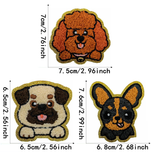 Patch thermocollant en chenille motif chien mignon - Product Image 4