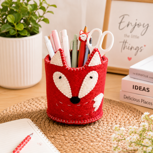 ตะกร้าเก็บของรูปสุนัขจิ้งจอกน่ารักทำจากผ้าสักหลาด - Product Image 1