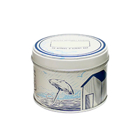 Mini boîte d'emballage ronde en métal en fer blanc personnalisée de conception de mode petite boîte de métal vide de gâteau de rêve de mariage avec couvercle