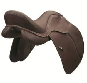 Silla de Montar Inglesa de Cuero Sintético Marrón para Caballos, para Salto Ecuestre, Entrenamiento y Equitación Profesional - Product Image 6