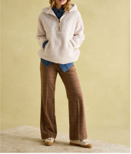 Sweat-shirt à col zippé 1/4 en coton 100% à épaules tombantes, haute qualité, personnalisable, uni, coupe oversize pour femme, faible MOQ - Product Image 1