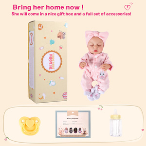 Poupées reborn en vinyle intégral Babeside de 12 pouces, <span class=keywords><strong>Lucy</strong></span>, bébé nouveau-né endormi réaliste, cadeau, vente en gros, livraison rapide - Product Image 5
