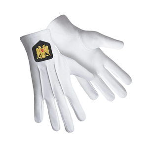 Guantes de Algodón Puro para Exteriores, Largos hasta la Muñeca, con Diseño Masónico de Alas de Águila Doble, para las Cuatro Estaciones, de Secado Rápido, Rito Escocés de 32.º Grado - Product Image 6