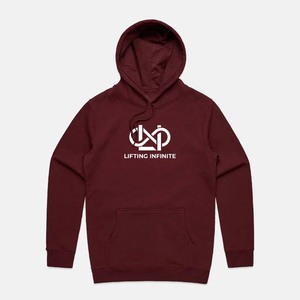 เสื้อฮู้ดแบบสวม Unisex รุ่น Lifting Infinite สีดำ ผ้าฝ้ายเฟรนช์เทอร์รี่ มีโลโก้ด้านหน้า มีกระเป๋าเสื้อ สไตล์ลำลอง สตรีทแวร์ เหมาะสำหรับใส่ในฤดูใบไม้ร่วง แห้งเร็ว - Product Image 2