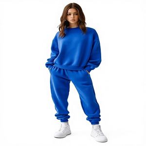 Conjunto deportivo informal de 2 piezas para mujer, sudadera y pantalón con cintura elástica, chándal cortavientos de alta calidad para mujer - Product Image 1