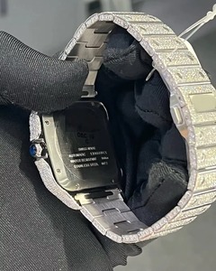 นาฬิกาข้อมือผู้หญิงแบรนด์ดัง VVS โมอิสซาไนต์สีใส ดีไซน์หรูหรา สไตล์โบราณ หน้าปัดสี่เหลี่ยม ระบบควอตซ์ ขายส่ง - Product Image 2