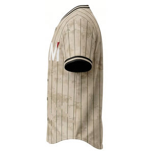 Camiseta de Béisbol Sublimada con Botones, Ligera y Resistente, para Clubes, Escuelas y Equipos Escolares, Venta al Por Mayor - Product Image 5