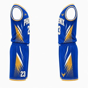 Wholesale Basketball Uniform Set Custom Sublimation Jersey <b>Shorts</b> Breathable Quick Dry Athletic Wear for Professional Sports - Product Image 3