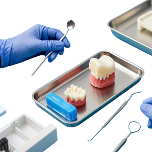 Bandejas de acero de alta calidad para raspadores dentales manuales, instrumentos quirúrgicos clínicos para hospitales, esterilización CE - Product Image 4