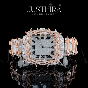 Reloj Deportivo de Lujo con Correa de Acero Inoxidable de 20 mm, Personalizado y a la Moda, con Incrustaciones de Diamantes Moissanite - Product Image 2