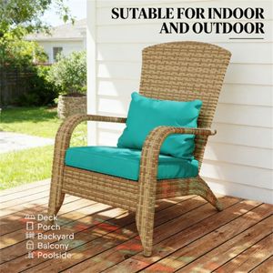 Silla de jardín y terraza azul cielo con respaldo - Product Image 2