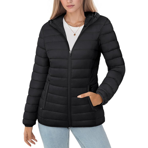 Chaquetas Acolchadas Personalizadas de Invierno para Mujer, Diseño de Primera Calidad, Nueva Moda, Cuello con Capucha, Transpirables, de Lona, Cálidas - Product Image 1