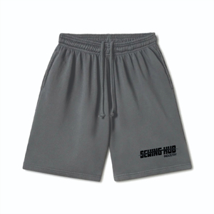 Shorts en molleton de coton décontractés pour hommes, style urbain, ultra doux - Product Image 1