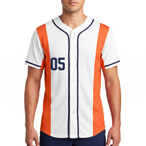 Chemise de baseball boutonnée pour homme, maillot de sport d'entraînement de baseball pour homme, maillot de baseball pour homme, broderie personnalisée - Product Image 1