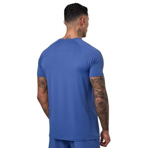 T-shirt pour homme bleu roi à imprimé graphique, col rond, manches courtes, pour la gym, l'entraînement, le sport et les loisirs - Product Image 2
