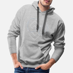 Sudadera con Capucha para Hombre, Estilo Único, con Pedrería, Mezcla de Algodón y Felpa, para Invierno, con Colores y Logotipo Personalizables - Product Image 5