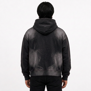 Sudadera con Capucha de Felpa de Algodón de 350 g/m² para Hombre, Personalizada, Estilo Urbano, Marca Privada, Suministro para Compradores Mayoristas de EE. UU. - Product Image 3