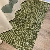 Tapis de bain en chenille rayé moderne Junxi personnalisé, dégradé de couleurs, antidérapant, absorbant, pour la maison, la cuisine, la salle de bain, les toilettes, la porte - Product Image 4