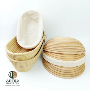 Juego de Cestas Ovaladas de Ratán para Fermentar Masa, Banneton Natural para Hacer Pan, Vietnam ARTEX QUANG PHU - Product Image 3