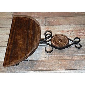 Estantes de Pared Aqdus Saleem MG-IL05, Forjados a Mano en Hierro y Madera de Mango, Ecológicos, Duraderos y Ligeros |   Decoración Industrial Estilo Steampunk - Product Image 3