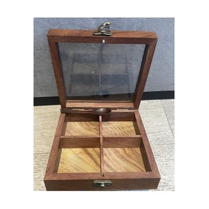 Premium Wooden Spice <b>Box</b> Organizer for Home Kitchen Spice Storage <b>Herbs</b> Masala Collection and Cooking Essentials - Product Image 6
