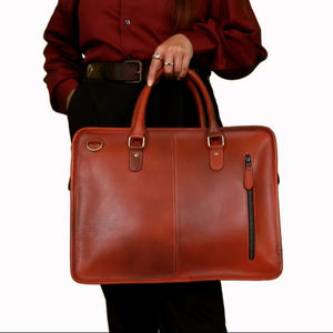 กระเป๋าถือผู้ชายยอดนิยม หนังแท้สั่งทำพิเศษ น้ำหนักเบา พกพาสะดวก ทนทาน คุณภาพสูง สีและโลโก้สั่งทำได้ - Product Image 1