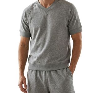 Shorts en coton pour hommes, taille élastique, confortables, décontractés, légers, respirants, tissu uni doux, pour un usage quotidien en été - Product Image 1