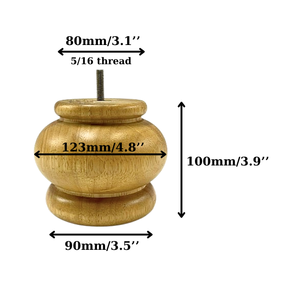 Classic Turned Wooden Furniture Leg Elegant Decorative Vintage Style for Sofa Cabinet Coffee <b>Table</b> - Product Image 4