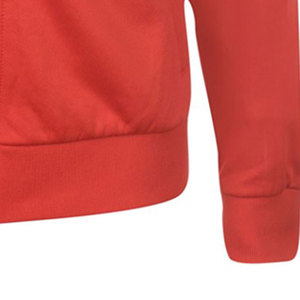 Survêtement pour homme, style sportif, coupe classique, à manches longues, avec fermeture éclair, col montant, coloris rouge, blanc et bleu marine, en vente en ligne - Product Image 5