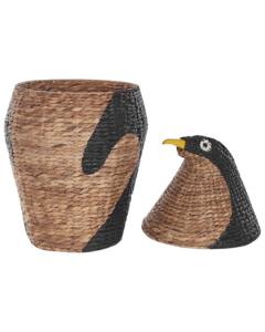 Panier Pingouin en Jacinthe d'Eau Naturelle Fait Main – Vente en Gros, Écologique, Fabriqué au Vietnam - Product Image 5