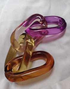 Cadena de Resina Acrílica Hecha a Mano para Mujer, Cadena de Eslabones, Gargantilla para Suéter, Estilo Moderno, para Negocios/Navidad/Fiestas - Product Image 5