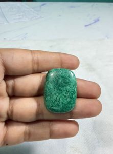 Jade natural verde Paradise Cabochon, colgante de cristal suelto de diseño, gema para la fabricación de joyería curativa - Product Image 1