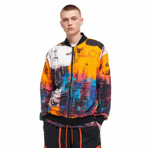 OEM Stand Collar Printed Training Jacket Men Sportswear Sublimation Training Jackets Mens High Quality Printed <b>Trainer</b> Jacket's - Product Image 2