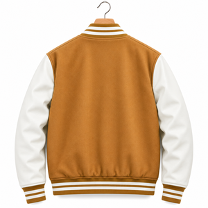 Chaqueta Varsity de Invierno Personalizada con Logotipo Bordado en la Parte Delantera, Diseño Universitario de Béisbol para Hombre - Product Image 3