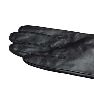 Gants longs en cuir d'agneau noir de qualité supérieure pour femmes, élégants et chics, gants de soirée, gants chauds d'hiver, gants longs à la mode - Product Image 5