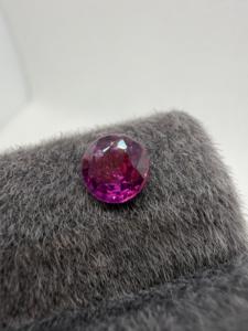 Zehra Gems Jewellery BS107 Zafiro Natural Púrpura-Rosado de 6MM, Corte Brillante de 1.00CT, con Juego de Color, de Ceilán, Precioso, Suelto y Facetado - Product Image 4