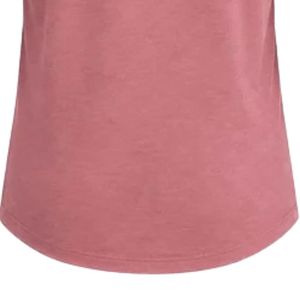 Camiseta básica casual de manga larga para mujer, color rosa empolvado, con cuello redondo, dobladillo curvo, ajuste ceñido, para uso diario y capas, con puños abotonados. - Product Image 5