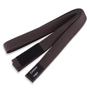 ชุดเข็มขัด BJJ สีขาวถึงดำ ผ้าฝ้าย 100% โลโก้สั่งทำได้ ทนทาน ผลิตในปากีสถาน - Product Image 2