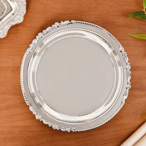 Luxury Vintage Handmade Durable High Quality Rectangle Metal Tray <b>Gold</b> <b>Ornate</b> Edge <b>Mirror</b> Finish Indoor Decorations Hot Selling - Product Image 6
