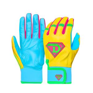 Gants de frappeur de baseball et de softball en gros, haute qualité, polyester/coton, durables, respirants, pour droitiers, hommes et femmes, couleurs personnalisées - Product Image 3