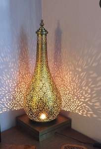 Porte-bougie chauffe-plat en laiton style antique – Design lanterne décoratif – Utilisation intérieure et extérieure – Décoration de festival et de Noël - Product Image 5