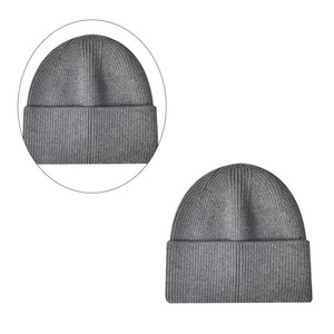 Gorros de Invierno Cálidos de Color Sólido con Logotipo Bordado Personalizado al por Mayor, Gorro de Punto con Logotipo Personalizado - Product Image 5
