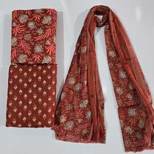 Pure Cotton 60x60 Suit <b>Set</b> | 3m Top 3m Bottom 2.25m Dupatta(1 batch= 3M TOP+3M BOTTOM+2.25 M DUPATTA) - Product Image 6