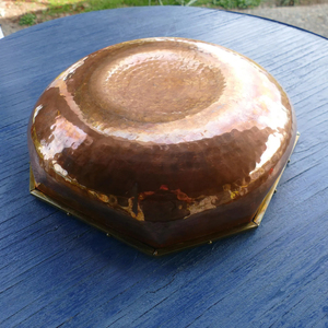 Tazón de cobre de alta calidad y diseño moderno para servir comida, vajilla, decoración de mesa, regalo de Navidad, procedente de la India, a bajo precio. - Product Image 2