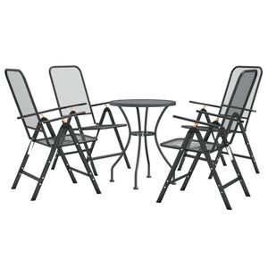 Ensemble de salle à manger de jardin anthracite - Product Image 3