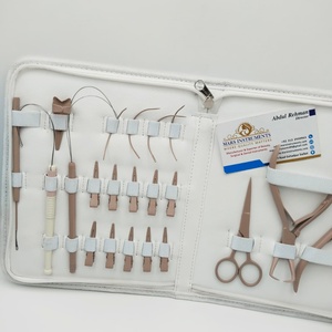 Kit d'outils de pose d'extensions capillaires de haute qualité : Pince à extensions adhésives en acier inoxydable avec boucle et pinces - Product Image 6