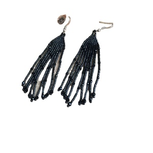 ต่างหูทำด้วยมือสำหรับผู้หญิงและเด็กผู้หญิงดูคลาสสิกหลายสีเครื่องประดับแฟชั่นที่ดีที่สุดต่างหูลูกปัดปักจากอินเดีย - Product Image 3