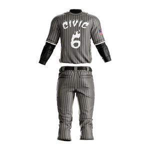 Wholesale Custom Men's Adult <b>Baseball</b> Uniform 100% Polyester Digital Print Anti-Bacterial Breathable Moisture-Wicking Full - Product Image 3