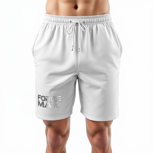 Pantalones Cortos Deportivos Casuales de Cintura Alta para Hombre con Logotipo Personalizado, de Secado Rápido, de Poliéster, con Cintura Elástica para Entrenamiento - Product Image 1